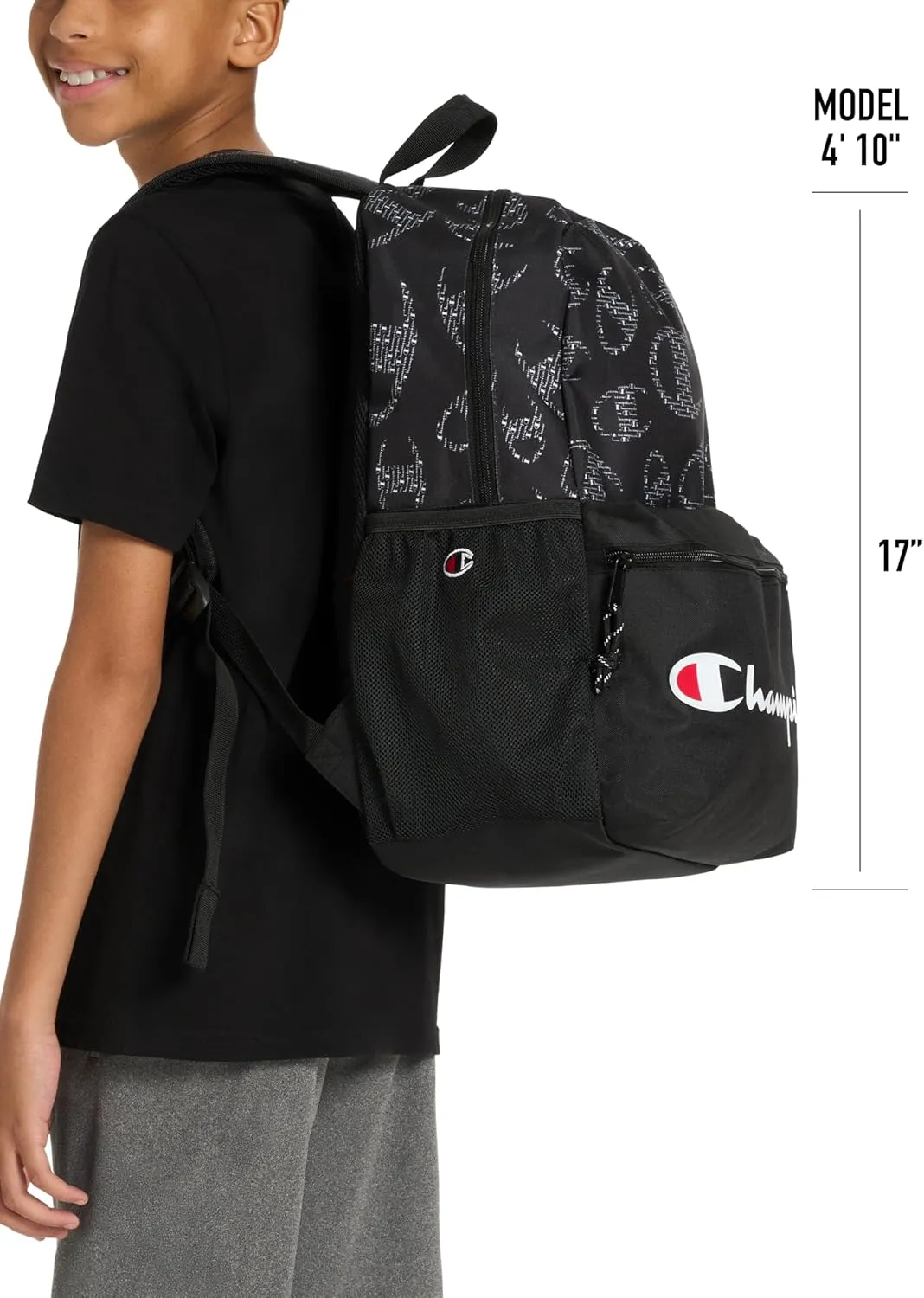 Champion Merit Backpack, Black Combo, One Size