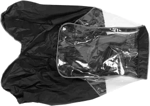 Children Bicycle Raincoat Rainproof Cover Back Seats Rain Protection Bike Rain Coat for Kids (Black)