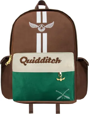 Cinereplicas Harry Potter - Quidditch Backpack with Side and Front Pockets 38 * 33 * 10cm - Official License