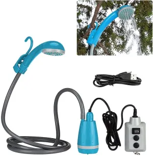 Cocoarm Camping Shower Rechargeable Portable Shower for Camping, USB Charging Electric Portable Camping Shower for Traveling Car Washing Pet Cleaning (Shower)