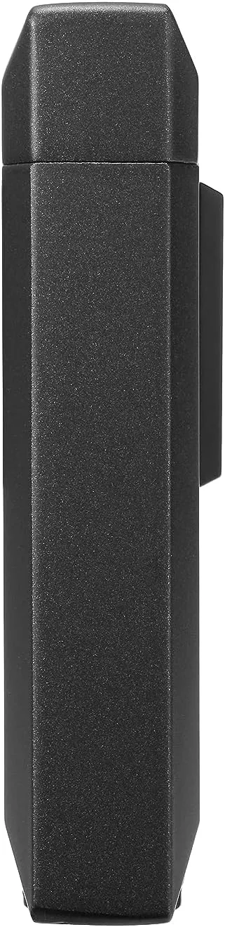 Colibri Stealth Triple Jet Flame Butane Lighter, Windproof & Refillable, Cigar Enthusiast's Choice with Blue Fuel Window and Adjustable Flame (Black)