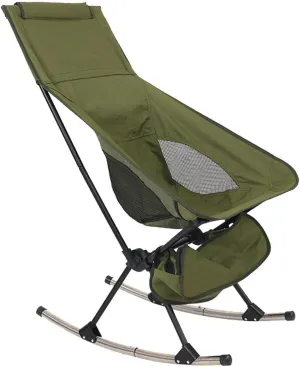 Compact Outdoor Rocking Chair for Camping and Beach