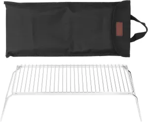 Compact Stainless Steel BBQ Grill - Foldable & Durably for Outdoor Camping, Hiking, Perfect for Picnics & Tailgating