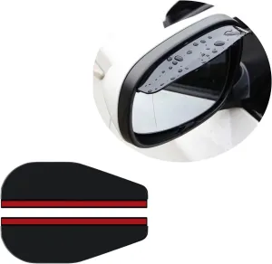 Compatible with Step Wgn 2022 , 2Pcs Car Side Rear View Mirror Rain Eyebrow Visor Rainproof Snow Guard Protector Sun Shield Cover,B Black