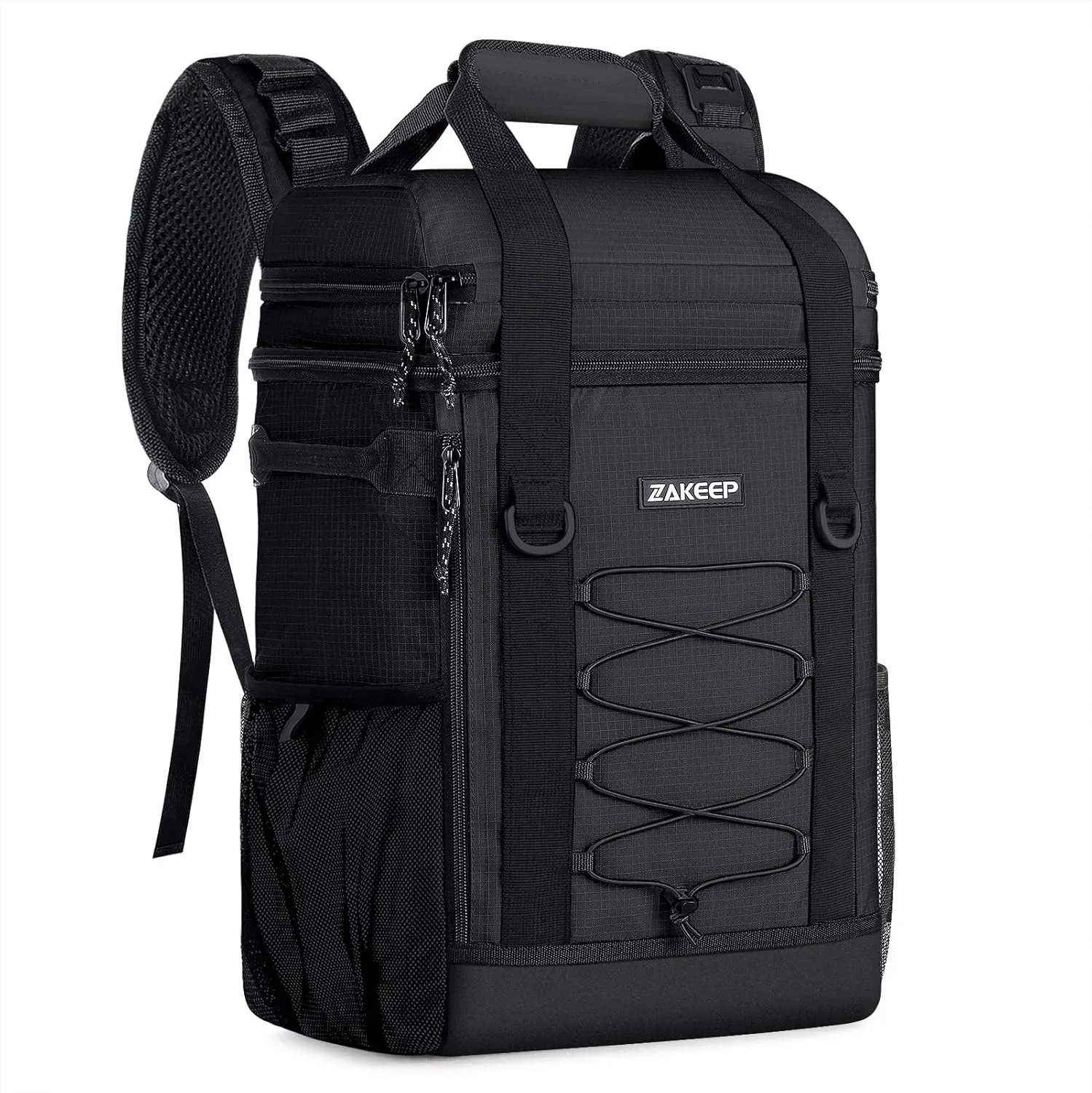 Cooler Backpack, 36 Cans Multifunctional Leakproof Cooler Backpack with Padded Top Handle, Mesh Pocket for Camping BBQ