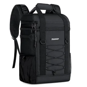 Cooler Backpack, 36 Cans Multifunctional Leakproof Cooler Backpack with Padded Top Handle, Mesh Pocket for Camping BBQ