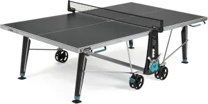 CORNILLEAU - 400X Outdoor Table Tennis Table - Folding & Compact - Weather and Schockproof - ITTF Approved - Point Counters - 5 mm Blue or Grey