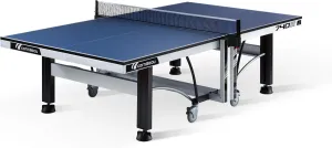 CORNILLEAU - 740 ITTF Indoor Table Tennis Table - Folding & Compact - Competition Table - 22mm Chipboard Top - ITTF Approved - Blue