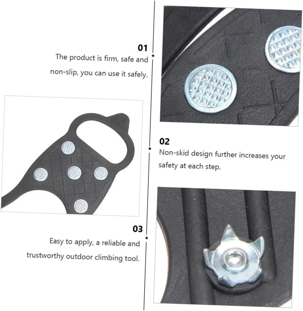 Crampon Shoe Covers Outdoor Crampons Ice Cleats Traction Snow Mountain Crampons Climbing Shoe Grips