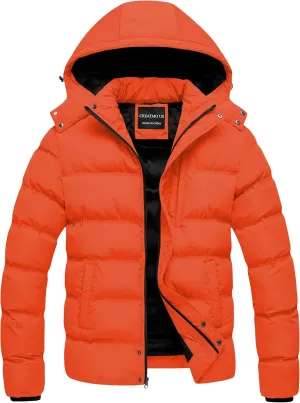 CREATMO US Men's Puffer Jacket Waterproof Winter Parka jacket Warm Thicken Ski Coat