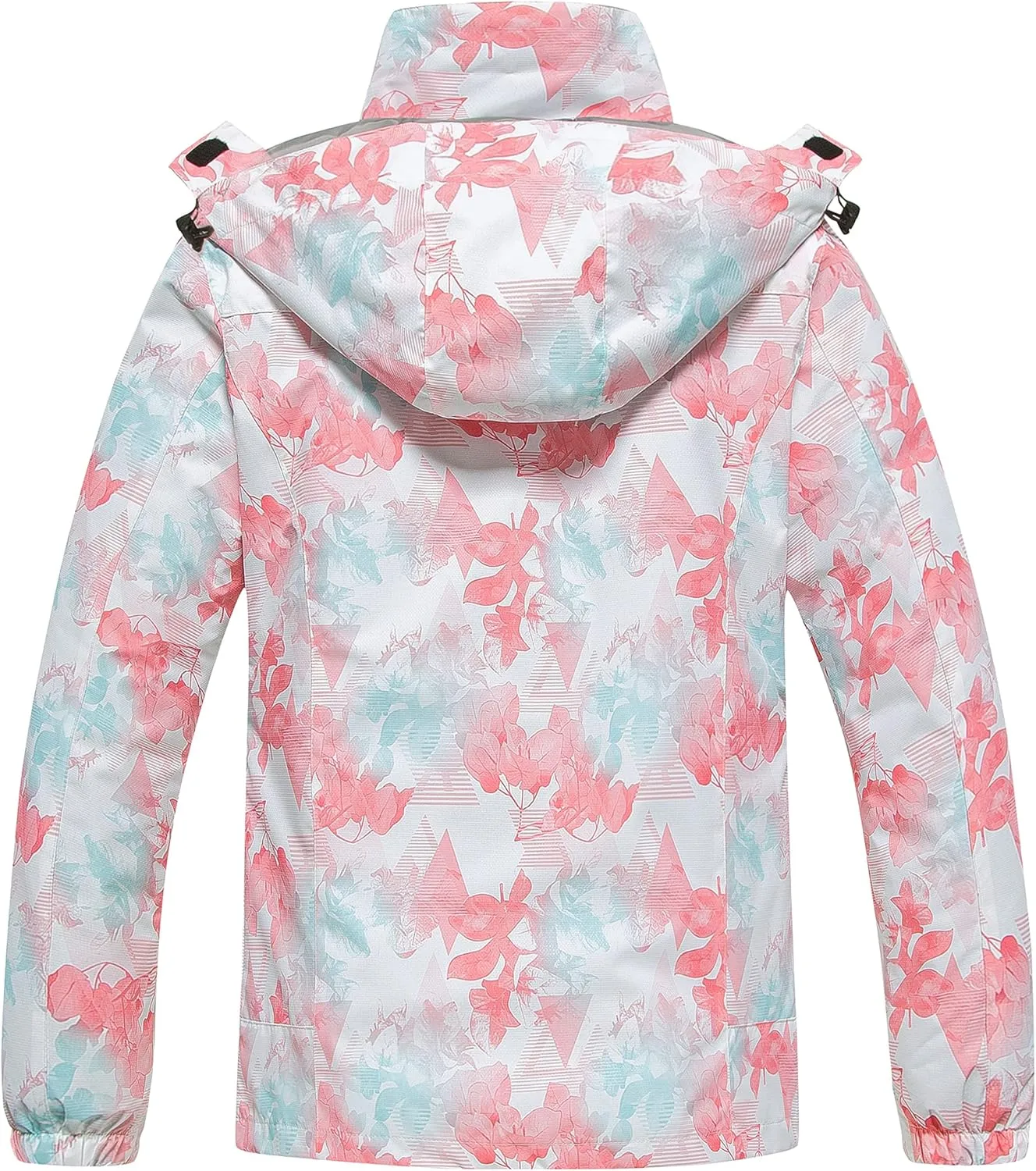 CREATMO US Women's 3 In 1 Waterproof Ski Jacket Windproof Snowboarding Jacket Warm Winter Snow Coat Raincoat