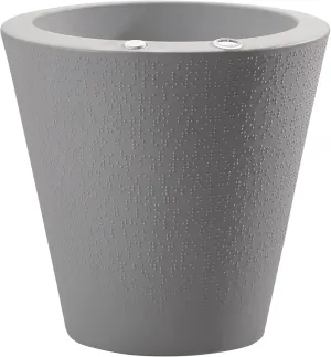 Crescent Garden Dot TruDrop Indoor/Outdoor Planter, Self-Watering Plant Pot, 20 Inches, (Ash)