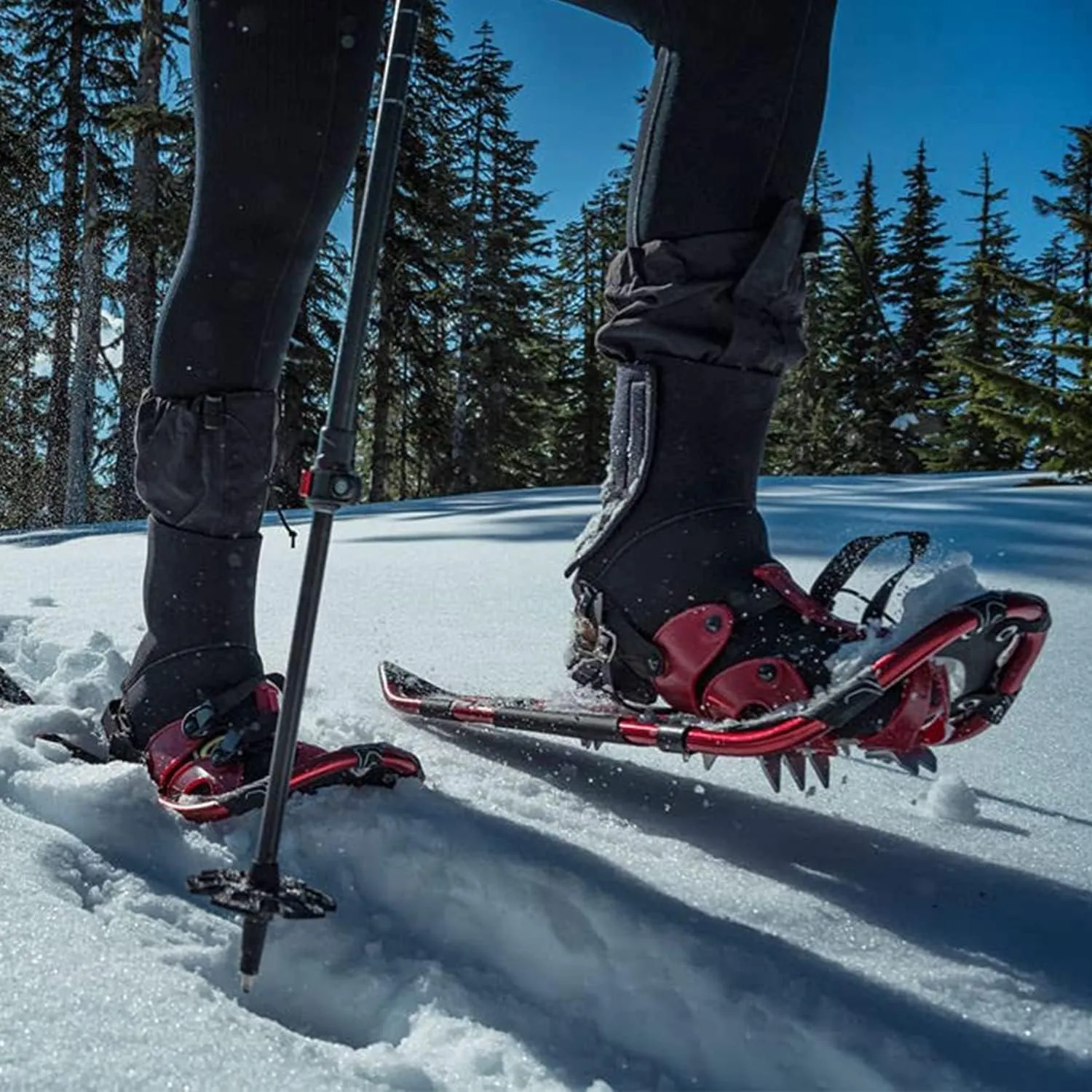 Crescent Moon All Terrian Unisex Snowshoe - Sawtooth 27: Unisex All Terrain Snowshoe with Award Winning Single Loop Pull Binding, Stainless Steel Crampons and Heel Lifts