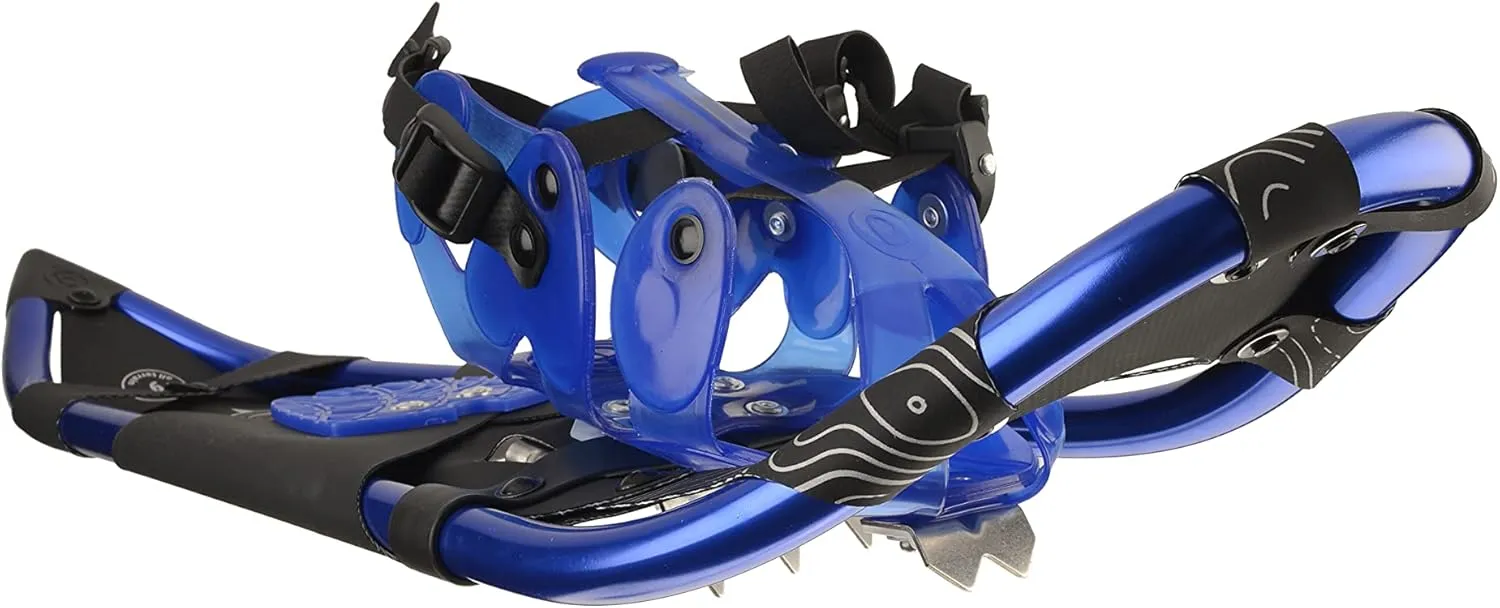 Crescent Moon All Terrian Unisex Snowshoe - Sawtooth 27: Unisex All Terrain Snowshoe with Award Winning Single Loop Pull Binding, Stainless Steel Crampons and Heel Lifts