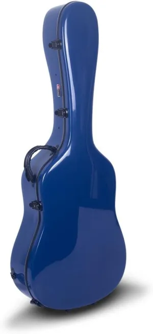 Crossrock CRF1000DNVBL Fiberglass Acoustic Guitar Case Hardshell- Backpack Style for 40"/41" Dreadnought in Navy Blue