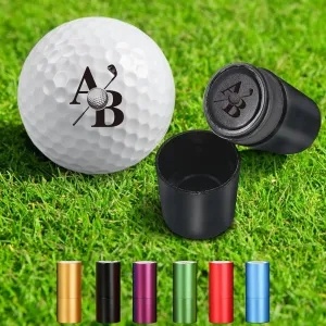 Custom Golf Ball Stamp - Personalized Golf Ball Marker Stamp with Monogram, Create a Unique Mark on Golf Balls, Golf Accessories Gifts for Father, Men, Golfers