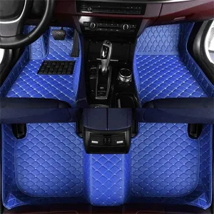 Customized Car Mats are Suitable for Borgward BX3 / 2020 Year Waterproof Lining Full Set of Environmentally Friendly Flooring (Black Blue,BX3 / 2020 Year)