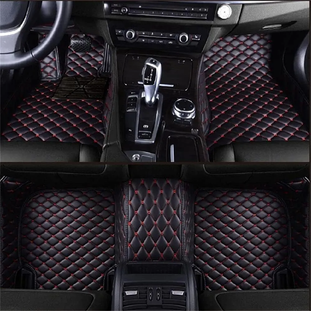 Customized Car Mats are Suitable for Borgward BX5 / 2017-2020 Year Waterproof Lining Full Set of Environmentally Friendly Flooring (Black Blue,BX5 / 2017-2020 Year)