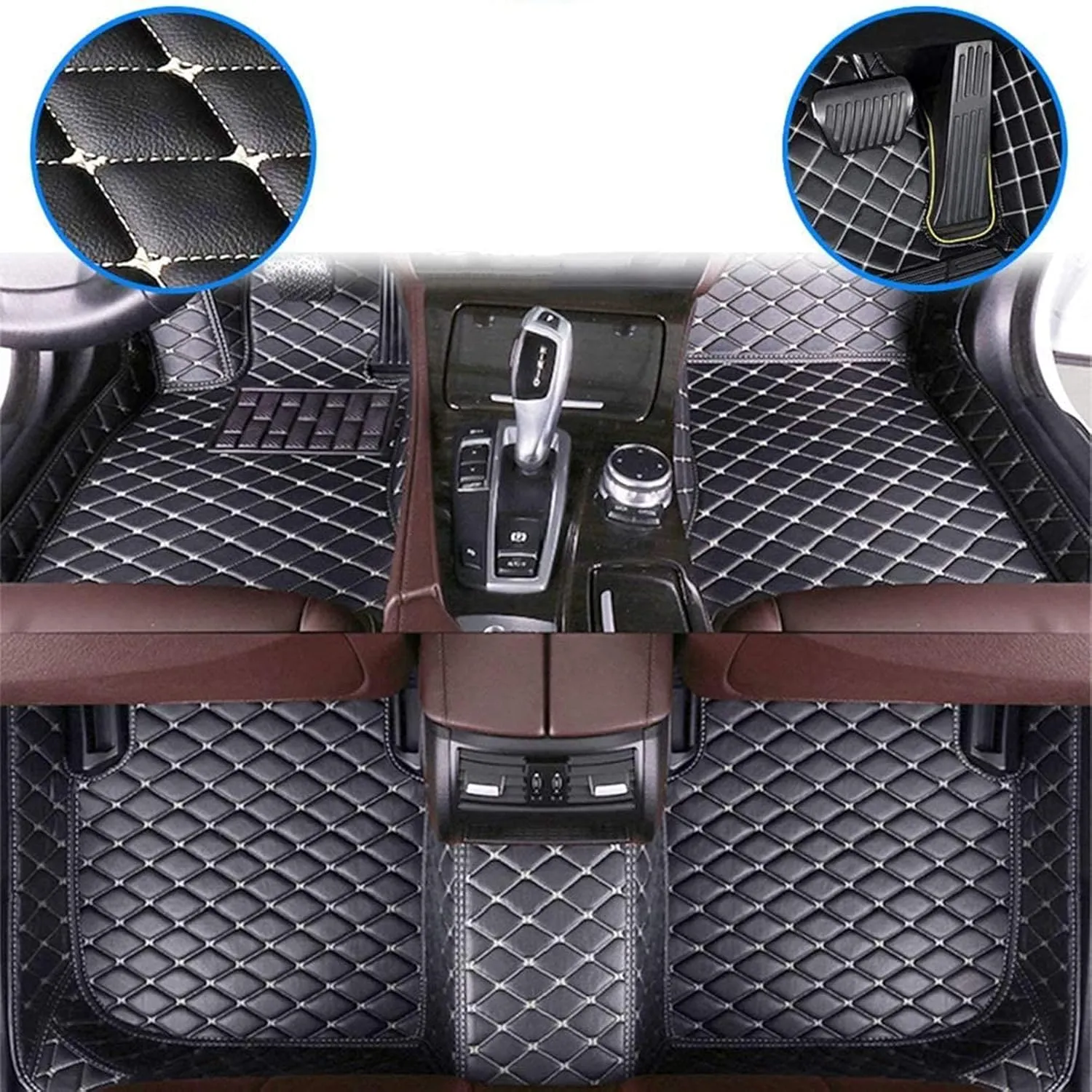 Customized Car Mats are Suitable for Déesse DS 5LS / 2014-2018 Year Waterproof Lining Full Set of Environmentally Friendly Flooring (Red Wine,DS 5LS / 2018 Year)