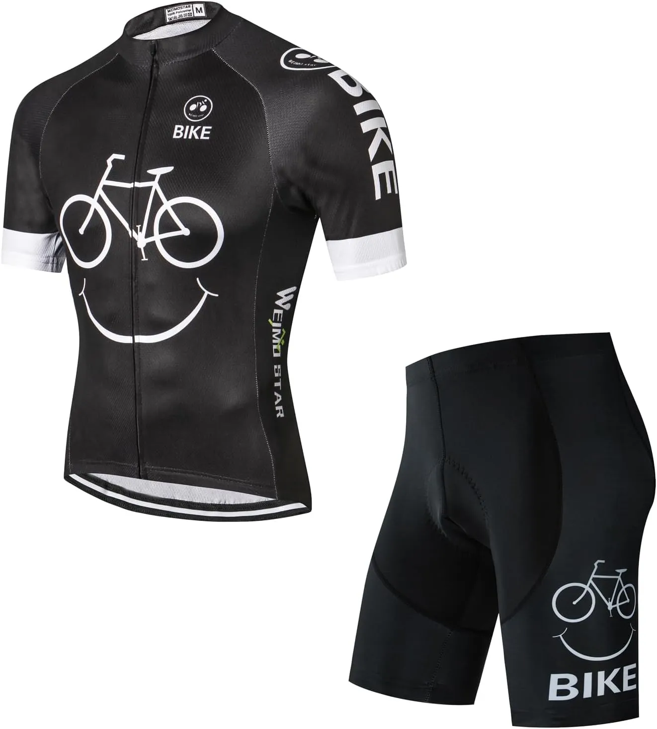Cycling Jersey 12D Gel pad Bike Shorts Set MTB Ropa Ciclismo Summer Bicycling Maillot wear