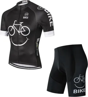 Cycling Jersey 12D Gel pad Bike Shorts Set MTB Ropa Ciclismo Summer Bicycling Maillot wear