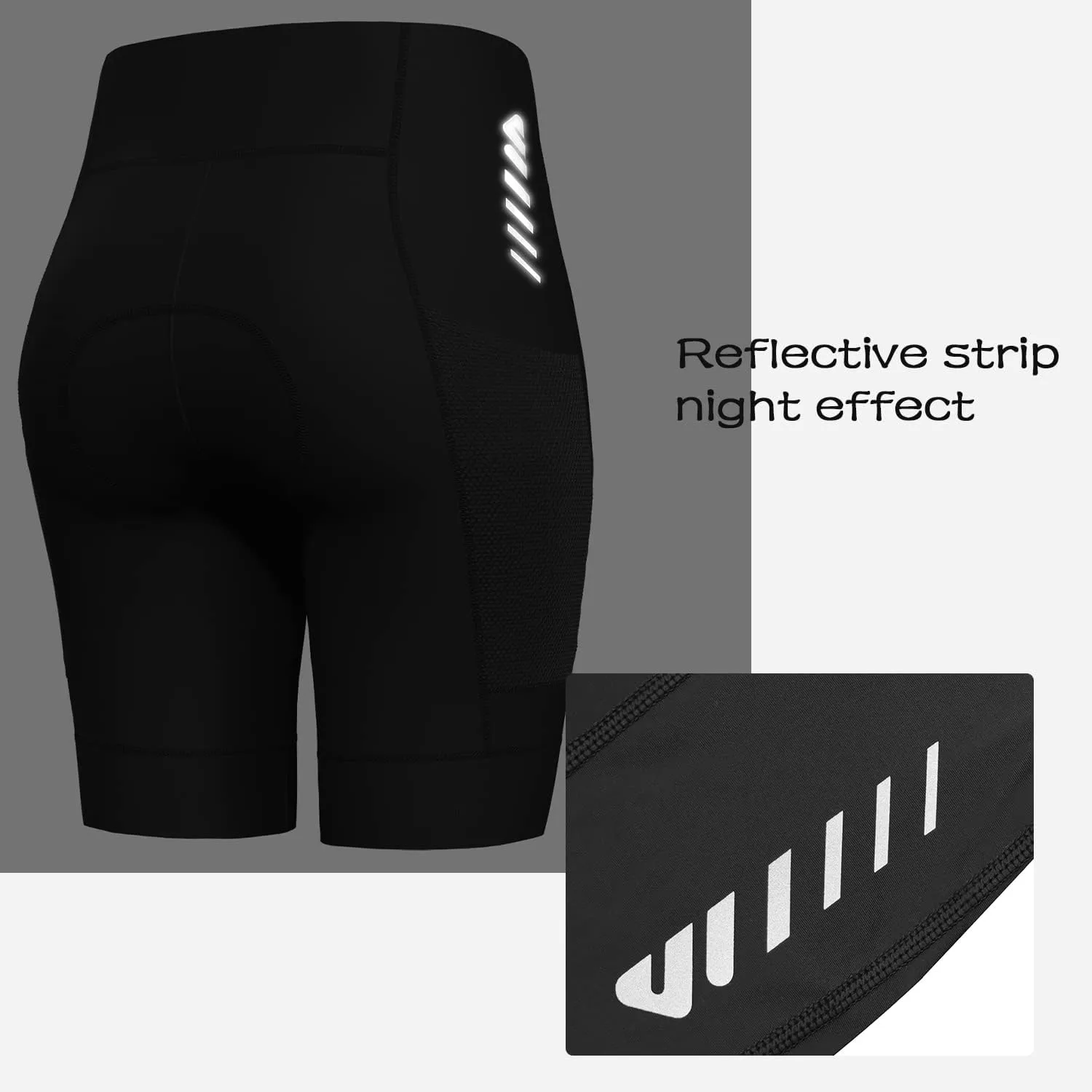 Cycling Shorts Women Padded Bike Shorts Womens with Padding 3D Gel Pad Bicycle Biking Cargo High Waist Ergonomic