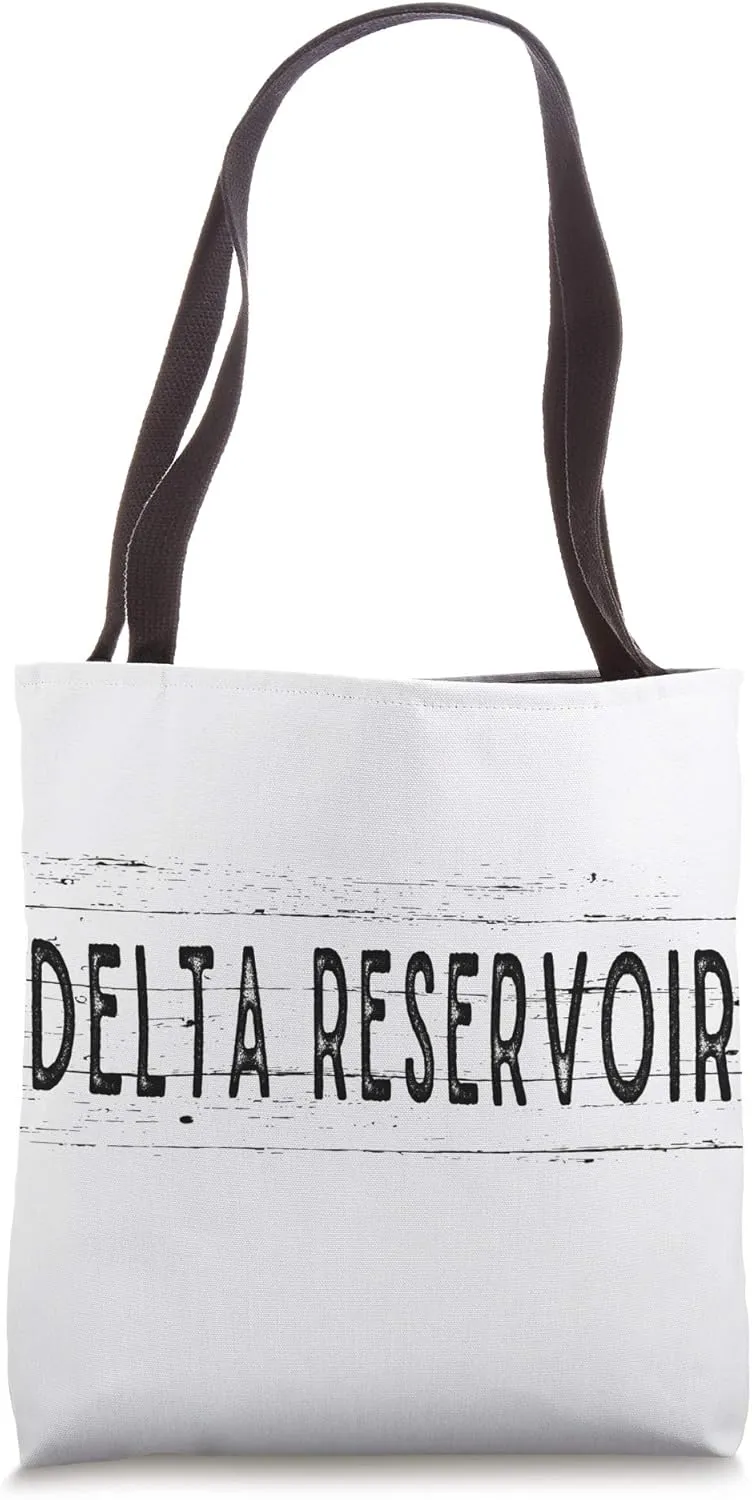 Delta Reservoir New York Wood Grain Tote Bag