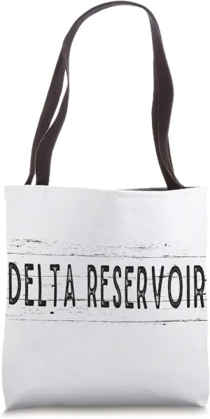Delta Reservoir New York Wood Grain Tote Bag