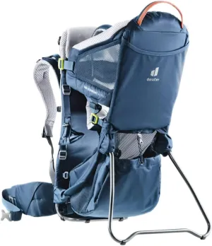 Deuter Kid Comfort Active, Children Baby Carrier, Unisex, 5.9 pounds, Midnight, Teal, Lite Aircontact backsystem, Tested Safety (GS), Machine Wash, 3.5-21.0 kg, Ages 0-4, PFC Free