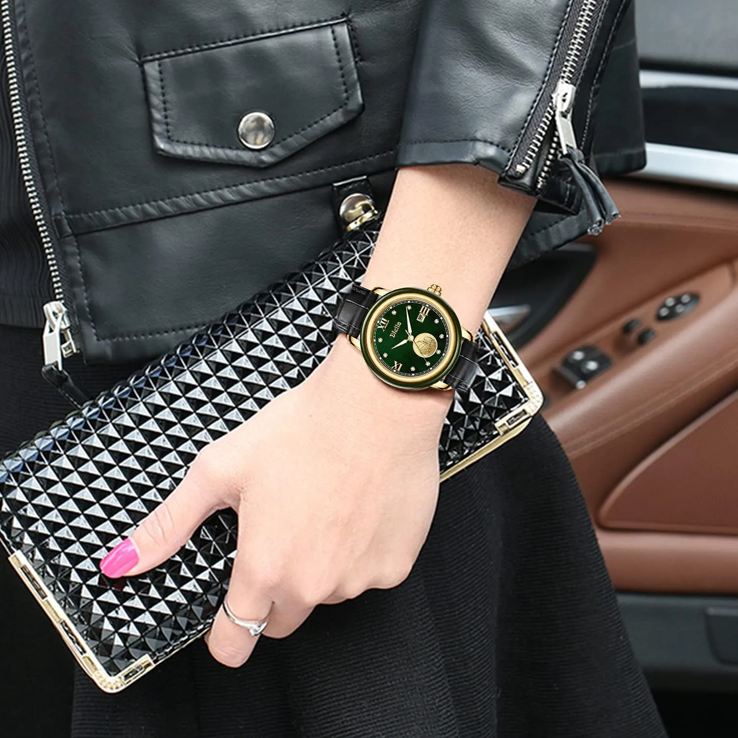 Diella Luxury Watches for Men and Women with Japanese Quartz Movement,Date Luminous, Waterproof