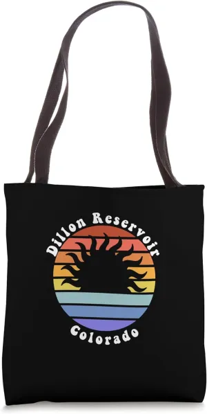 Dillon Reservoir Colorado CO Sunrise Vacation Souvenir Tote Bag