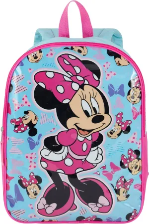 Disney Minnie Mouse Backpack for Kids 15” | Cute Minnie Mouse Bookbag for Girls | Padded Straps & Large Zip Compartment | Minnie Mouse Back to School Supplies