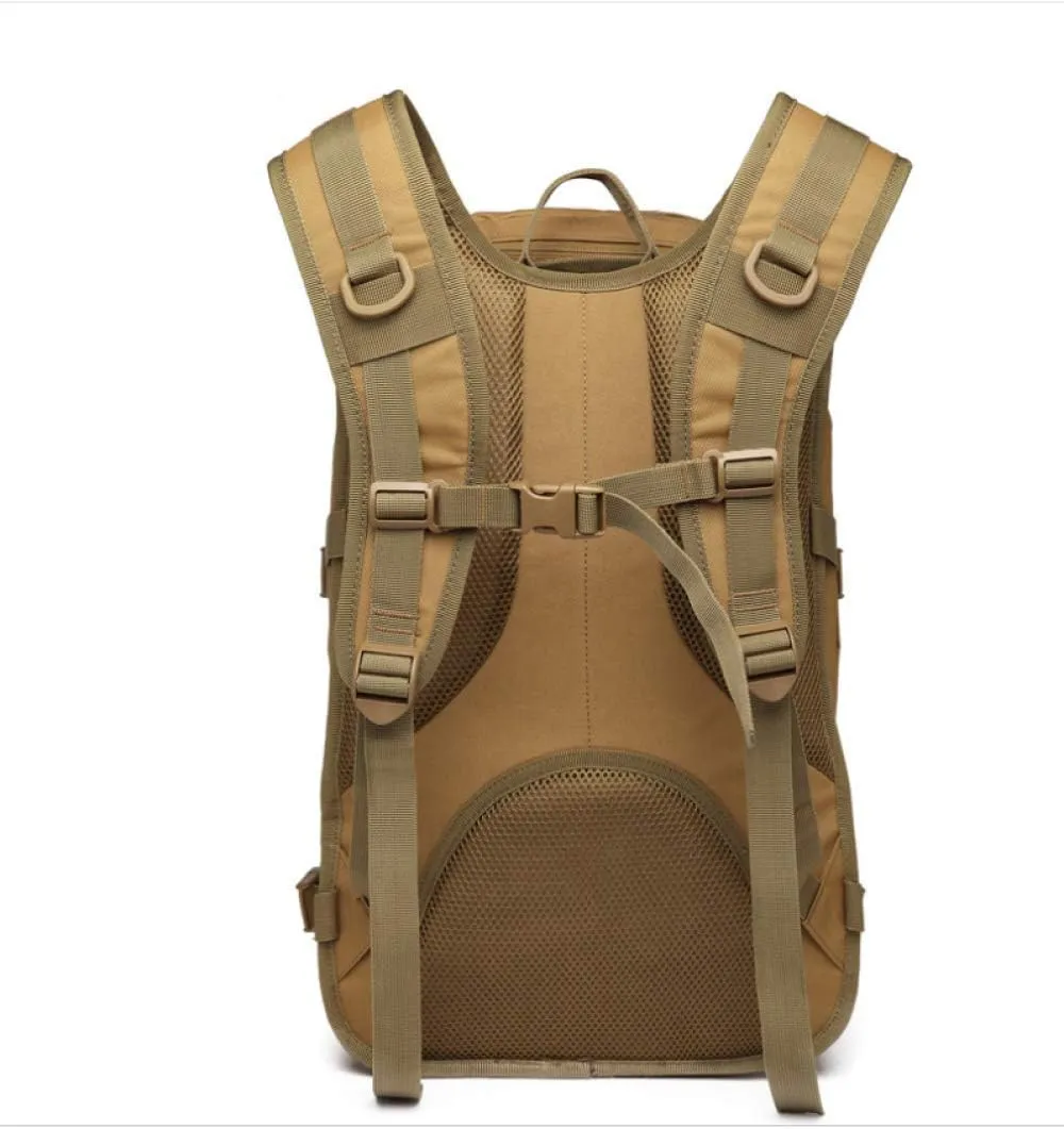 Double Shoulder Backpack Outdoor Double Shoulder Backpack Swordfish Bag Camouflage Tactics Men and Women Leisure, green