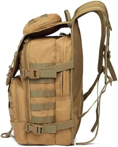 Double Shoulder Backpack Outdoor Double Shoulder Backpack Swordfish Bag Camouflage Tactics Men and Women Leisure, green