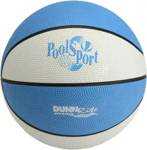 DUNNRITE Products 7.75" Diameter Pool Sport Midsize Blue B150 Pool and Lake Water Basketball, Waterproof