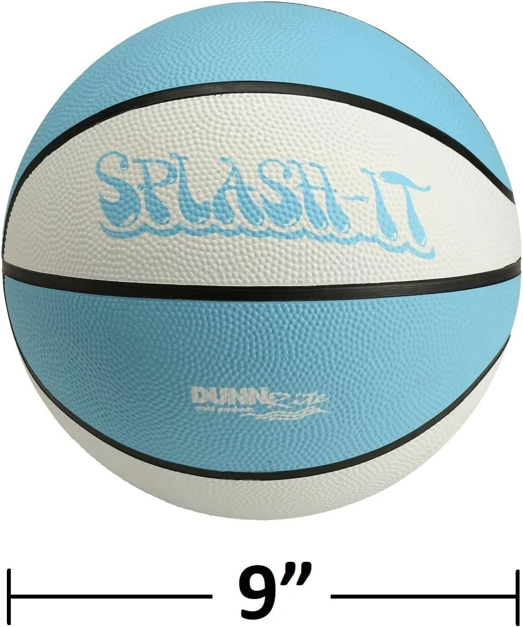 DUNNRITE Products 9" Diameter Regulation Aqua B110 Pool and Lake Water Basketball, Waterproof