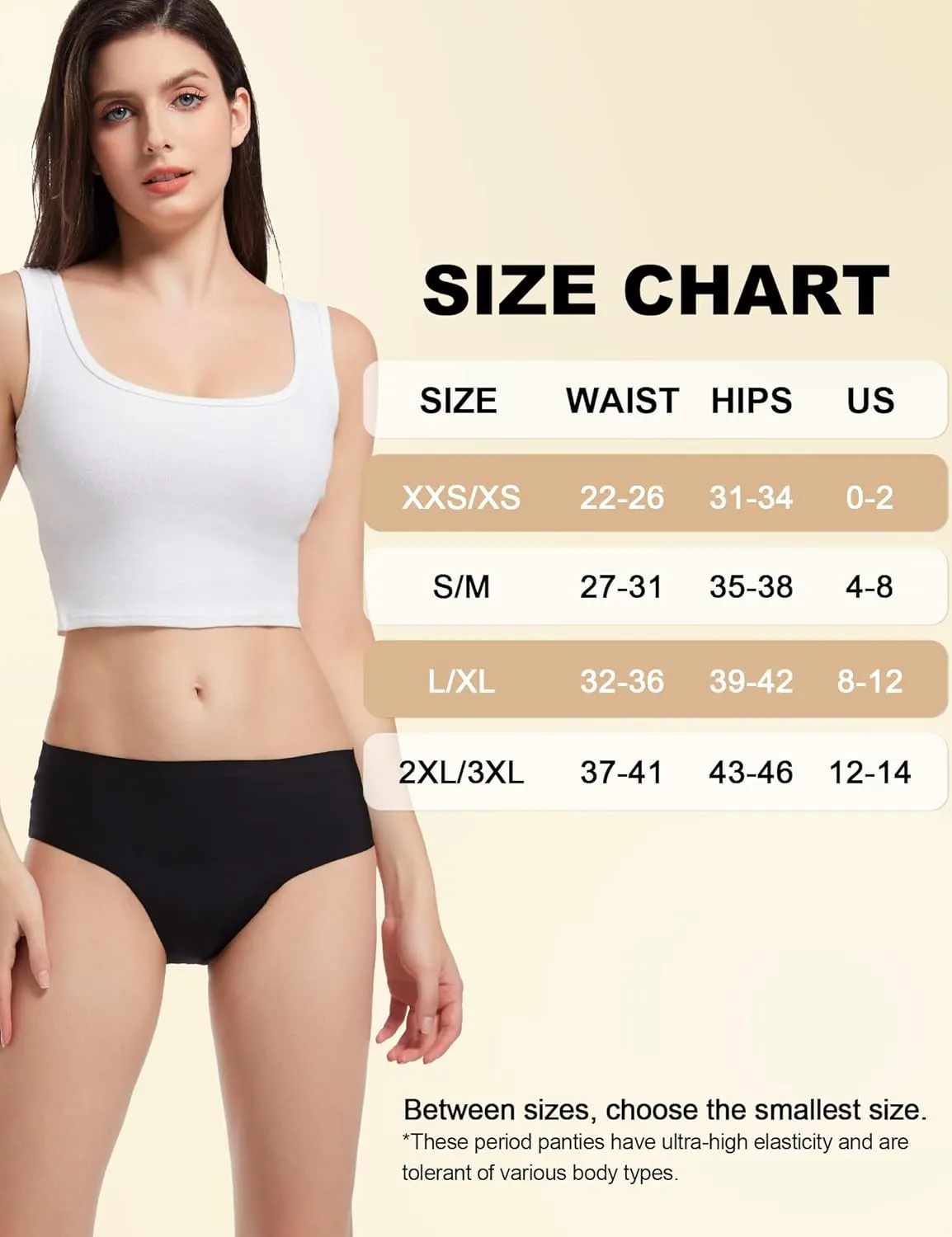 EcoPeriod Period Underwear for Women Heavy Flow, Leakproof Menstrual Underwear Seamless Period Panties, No Show Panty