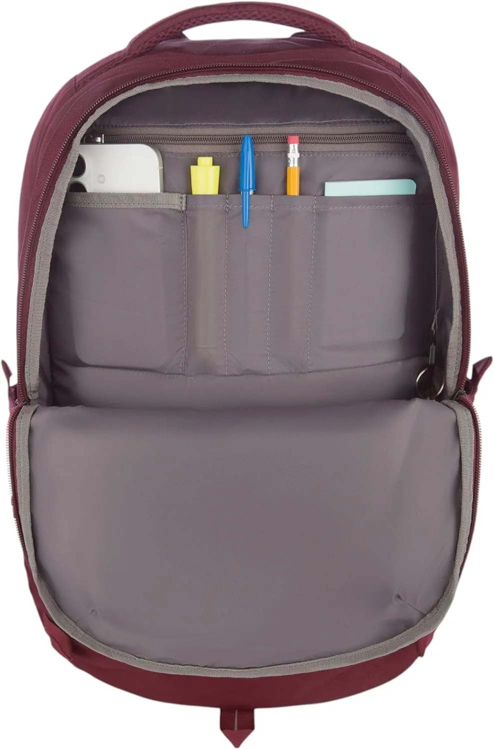 Eddie Bauer Trail Ends Backpack 28L | Laptop Sleeve | EDC | Work | Commuting | Side Pockets | Padded Shoulder | Mesh Back, Black Cherry