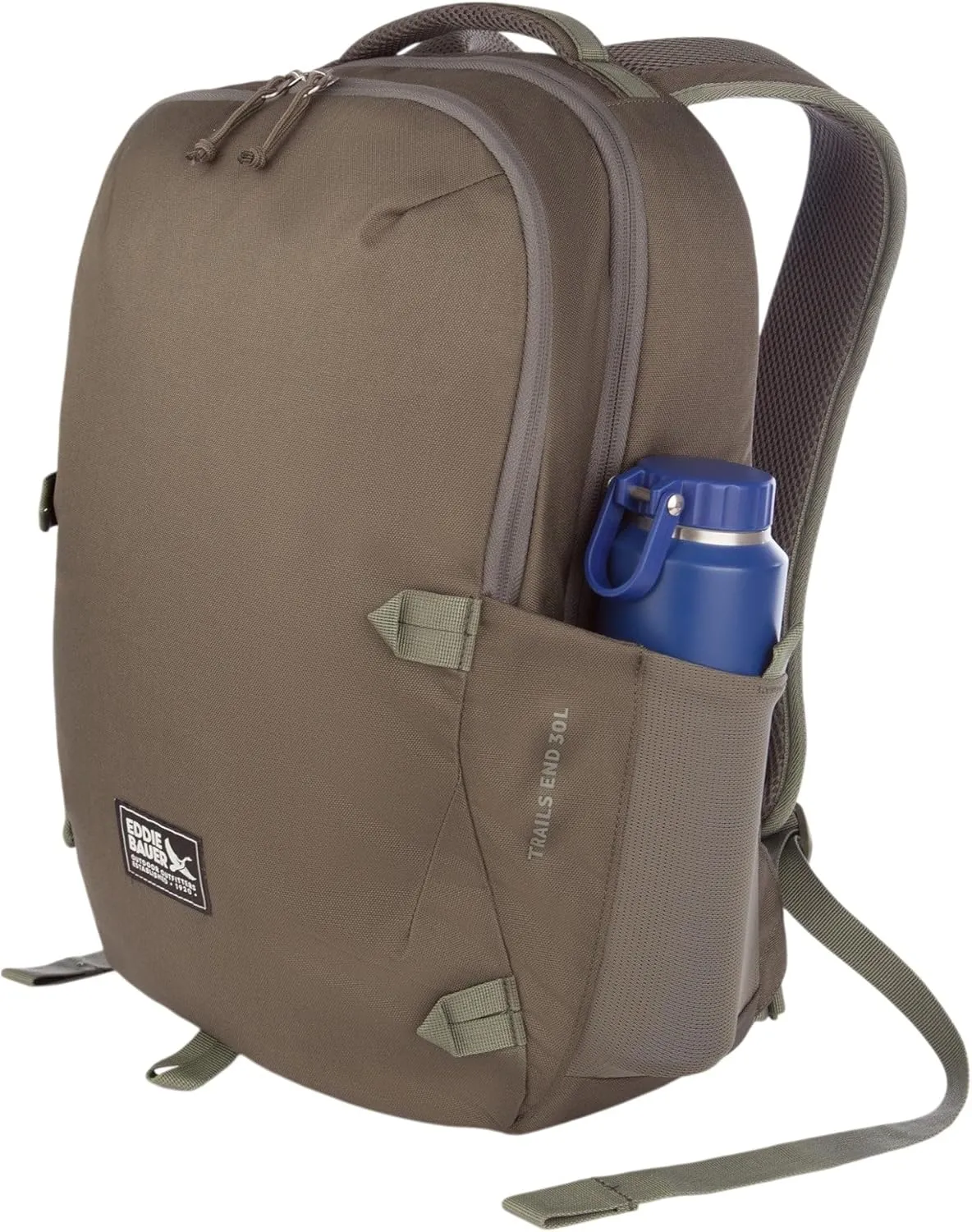Eddie Bauer Trail Ends Backpack 28L | Laptop Sleeve | EDC | Work | Commuting | Side Pockets | Padded Shoulder | Mesh Back, Spruce
