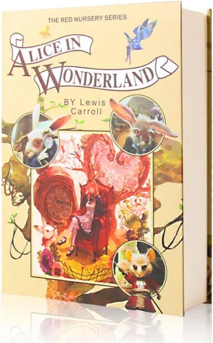 EIOUMAX Real Paper Diversion Book Safe with key Secret Box Collection Box-Alice In Wonderland