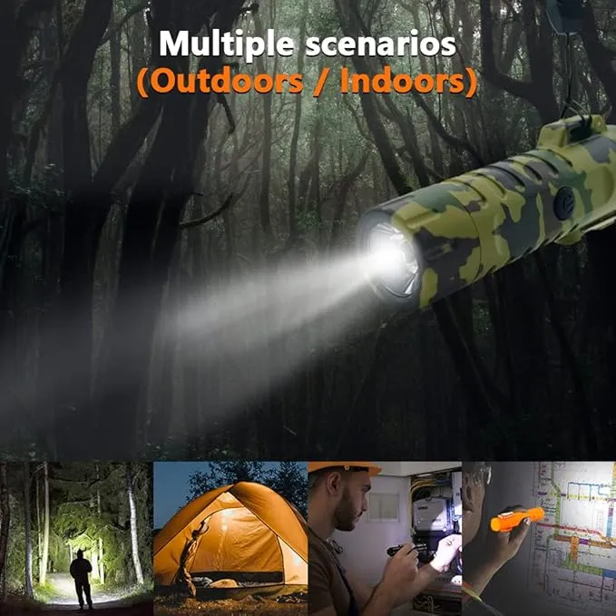 Electric Lighter Rechargeable, Waterproof Lighter Plasma Lighter with Flashlight Windproof ARC Lighter Flameless for Camping Hiking(Camouflage)