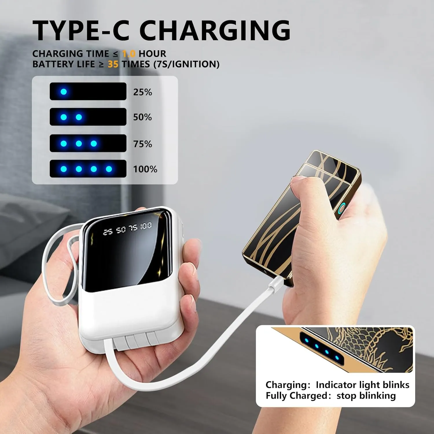 Electric Lighters Windproof & Flameless with USB Rechargeable Plasma Arc Lighter with Safety Switch Lighters for Camping, Hiking, Outdoor Activities(Streamline)