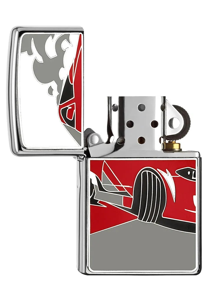 Emblème de la voiture de course