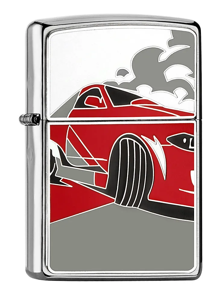 Emblème de la voiture de course