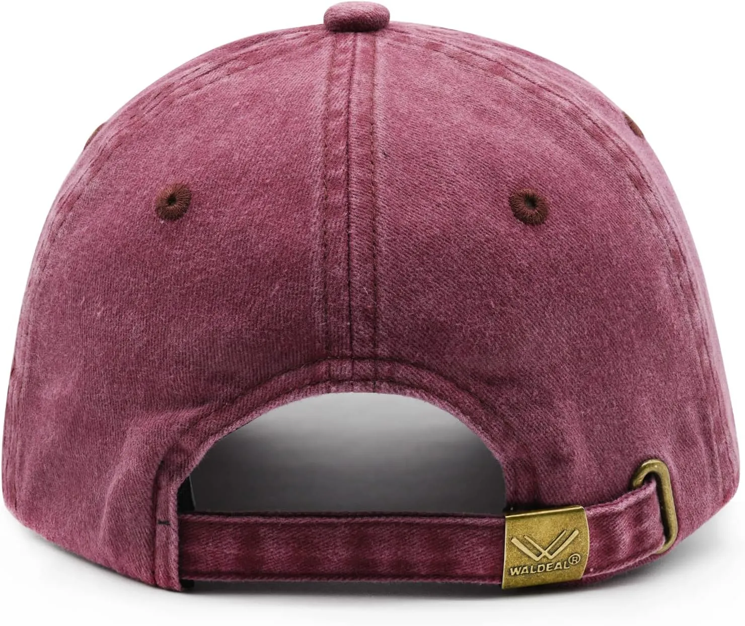 Embroidered Camping Hair Don't Care Hat Adjustable Washed Baseball Cap for Women Men