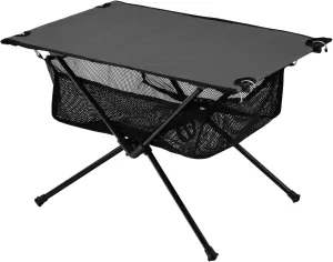 Emelivor Dark Grey Folding Camping Table Portable Beach Table with Carry Bag Small Picnic Table for Picnic Outdoor Fishing Camping Travel
