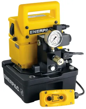 Enerpac WUD1100B Hydraulic Electric Pump, Dump Valve Type, Motor Voltage 115 VAC, Useable Oil Capacity 0.5 gallons
