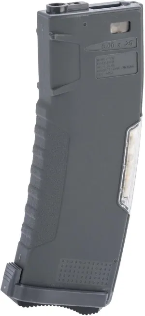 Evike Airsoft - BAMF GEN2 Polymer 450rd Hi-Cap Flash Mag for M4-Style Series Airsoft AEGs (Model: Gray/Single Mag)