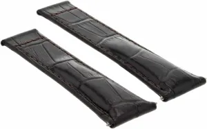 Ewatchparts 20mm Leather Watch Band Strap Compatible With All Rolex Daytona Watch Short, Regular, Long
