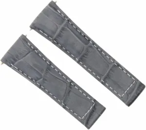Ewatchparts 20mm Leather Watch Band Strap Compatible With All Rolex Daytona Watch Short, Regular, Long